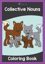 Coloring Book Collective Nouns English Unite Collective Nouns Coloring Books Nouns