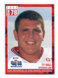 TY HALL 2003 Big 33 Ohio OH High School card BOSTON COLLEGE