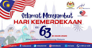 Sepanjang bulan kebangsaan, pelbagai program telah, sedang dan bakal diadakan. Jabatan Meteorologi Malaysia On Twitter Met Malaysia Ingin Mengucapkan Selamat Menyambut Hari Kemerdekaan Yang Ke 63 Kepada Semua Rakyat Malaysia Bersama Samalah Kita Mensyukuri Nikmat Kebebasan Dan Kemerdekaan Yang Dikecapi Selama Ini