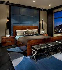 Get your side of the closet in check boys! 60 Stylish Bachelor Pad Bedroom Ideas Masculine Bedroom Design Bedroom Interior Small Bedroom Ideas For Couples