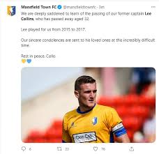 Collins began his career at wolves and the defender also had spells with hereford, port vale, barnsley, shrewsbury, northampton, mansfield and forest green. F1fxcmwxh7aqpm