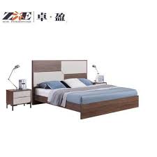 Bisini new product wood bedroom set, solid wood luxury king bed #4_bedroom, #beds. China Bedroom Sets Furniture Mdf Material Wooden Walnut Color Modern Hotel Furniture With Led Light China Bedroom Bed Bed Furniture
