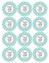 Use white card stock when printing for best quality, it will be a little more sturdy than regular printer paper. Printable Elephant Thank You Tags Boy Bumpandbeyonddesigns