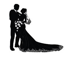 Free Vector Bride And Groom Photograpy Vector Bride And Groom Silhouette Free Clip Art Bride And Groom Silhouette Wedding Silhouette Bride Silhouette