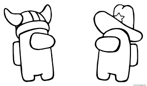 Teach your child how to identify colors and numbers and stay within the lines. Viking And Ghost Among Us Coloring Pages Printable