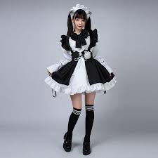 Maybe you would like to learn more about one of these? Cosfun Maid Anime Dress Black And White Apron Dress Lolita Dress