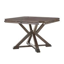 60 Keagan Espresso Convertible Extendable Dining Table With Lazy Susan Inspire Q Target