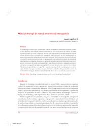 El marketing online o tradicional, sigue teniendo como objetivo, hacer llegar el mensaje de tu empresa al mayor número posible de para una mejor gestión, éstas se solían dividir en las famosas 4 p´s de marketing, aunque este concepto la verdad ya está muy. Pdf Brands And Brands Strategies Managerial Considerations