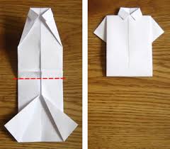 Now to make your shirt. Money Origami Shirt Folding Instructions