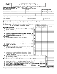 Tax amendments, irs and states. 1040x Form Templates Fillable Printable Samples For Pdf Word Pdffiller