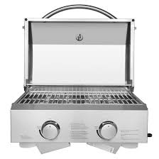 You probably detected (sadly) that i'm writing the past tense and yes this table top gas grill hasn't. Rebuyhome Portable Outdoor Tabletop Stainless Steel 2 Burner Gas 20000btu Bbq Grill Picnic Reviews Wayfair Ca