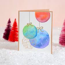 This chic diy christmas card wows thanks to a simple folding technique. Watercolor Ornament Card Card Making Tutorial Christmas Cards Diy Cards Make Your Own Cards Christmas Arts And Crafts Diy Christmas Cards Christmas Art