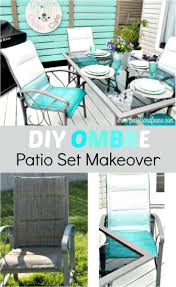 Ombre Patio Furniture Makeover On A Budget How To Renew Your Patio Chairs With Paint Fae Patio Furniture Makeover Patio Chairs Makeover Patio Furniture Redo