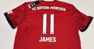 James rodriguez hat mehr als 80 millionen follower. Letztes Fc Bayern Trikot Von Fussballstar James Rodriguez