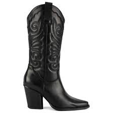 MIGATO Μαύρη western μπότα XN9835-L14 < Γυναικείες Μπότες - Γυναικεία  Παπούτσια | MIGATO