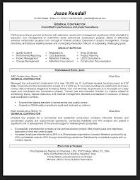 general contractor resume objective