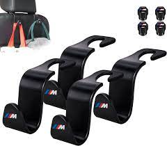 Amazon.com: AIYAMI Car Back Seat Headrest Hooks Compatible with BMW M, 4  Pack Black Stylish Back Seat Hanger for Handbag Clothes Coats Grocery Bags,  Car Interior Accessories(Carbon Fiber) : Everything Else