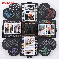 New Explosion Surprise Box Scrapbook Diy Photo Album With Funny Kit Birthday Anniversary Valentine Wedding Gift Creative Diy Gifts Photo Album Craft Diy Gifts