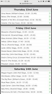 Post Your Clashfinder Itinerary Chat Festival Forums