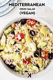 Mediterranean Orzo Salad Recipe Vegan Kroll S Korner Recipe Vegan Recipes Healthy Vegan Salad Recipes Delicious Healthy Recipes