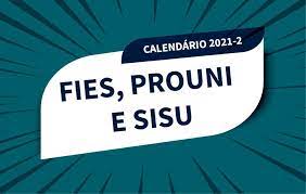 Jun 28, 2021 · publicado por antônio em fies às 16:13 o ministério da educação (mec) publicou os três editais que trazem os detalhes das edições do segundo semestre de 2021 do programa universidade para todos (prouni), fundo de financiamento estudantil (fies) e sistema de seleção unificada (sisu). Calendario Do Sisu Prouni E Fies Para O 2Âº Semestre De 2021