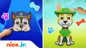 Dessin coloriage ruben paw patrouille paw patrol rubble. Thespian Tykkelse Mirakulos Tracker Paw Patrol Pixel Art Springe Aldrig Fornuft