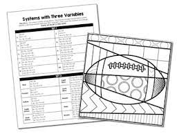 Check out the following literal equations coloring activity sheets that combine literal equations and coloring. Systems Of Equations With Three Variables Coloring Activity Tpt