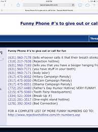 It was funny but it no longer exists. 8 Funny Phone Numbers To Call Ideas Funny Phone Numbers Numbers To Call Funny
