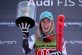 Mikaela shiffrin of the united states arrives at the finish area to take the second place at the alpine ski, women's world cup slalom in levi, finland, saturday, nov. Record Breaking Shiffrin Makes It 16 World Cup Wins In Season