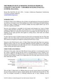 We did not find results for: The Problem Of Flat Roofing System In Tropical Climate Case Study A Highrise Building In Kuala Lumpur Malaysia