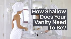 We find that many homeowners, particularly in older homes, need a bathroom vanity that is narrow in depth due to room size, or issues with the angle of the door swing. The Best Shallow Narrow Depth Bathroom Vanities Youtube