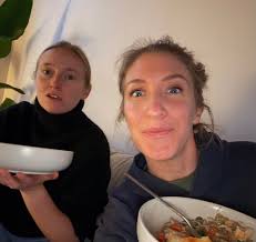 Embracing the snow!!!!!!!!!!! Homemade chicken pot pie and Stranger Things  Season 5!