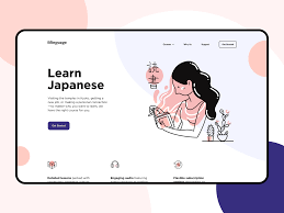 Japanese Courses Landing Page In 2020 Japanese Course Landing Page Web Design