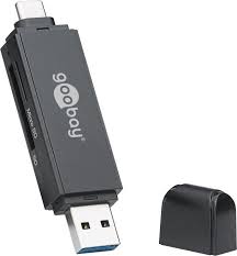 Čtečka karet SD a micro SD, USB-A 3.0 + USB-C GB 41734 | GM electronic,  spol. s.r.o.