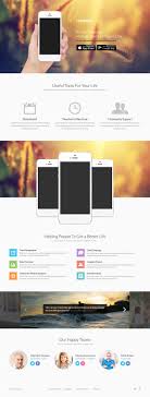 It has a beautiful color scheme and modern typography. Mobile App Landing Page Psd Template Free Download