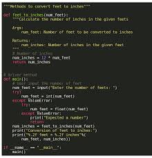 In 1959 the international yard and pound agreement (between the united states and countries of the commonwealth of nations) defined a yard as being. One Foot Equals 12 Inches Write A Function Named Feet To Inches That Accepts A Number Of Feet As An Argument And Returns The Number Of Inches In That Many Feet Use The Function