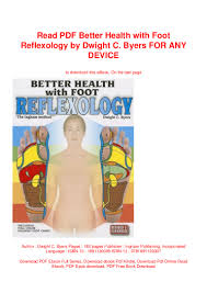 Read Pdf Better Health With Foot Reflexology By Dwight C