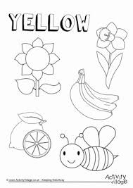 Yellow Worksheet For Kindergarten In 2020 Preschool Coloring Pages Color Worksheets For Preschool Color Worksheets