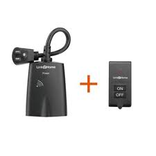 A tough, durable remote control garden light switch ideal for use in farms, garages, gardens and halloween/christmas lights. Link2home Outdoor Wireless Remote Control Outlet Light Switch In Black Bed Bath Beyond
