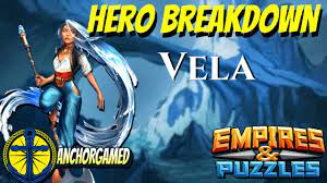 Последние твиты от empires & puzzles (@empirespuzzles). Vela Empires And Puzzles Post Nerf Hero Breakdown Youtube