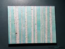 To finish out the birch trees outline the branches with a thin black. Diy Birch Tree Painting On Canvas Practical Whimsy Designs