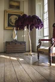 *please note as the plumes are hand dyed, colours may vary. The Ostrich Feather Lamp Grape Feather Lamp Decor Apartment Decor