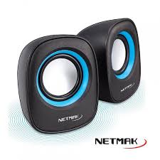 Parlantes USB Azul Netmak (NM-9025B)
