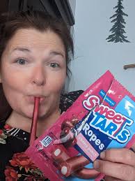 SweeTARTS Cherry Punch Soft & Chewy Ropes Candy, 9oz