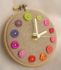 Wall Button Clock Button Crafts Sewing Crafts Crafts