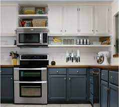 More images for different color upper lower kitchen cabinets » Love The Two Different Colors For Upper Lower Cabinets Budget Kitchen Remodel Kitchen Renovation Kitchen Remodelling On A Budget