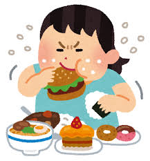 やけ食いのイラスト | かわいいフリー素材集 いらすとや