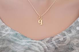 Gold Typewriter Lowercase Q Initial Necklace Q Letter Etsy Initial Necklace Letter Necklace Initials Initial Necklace Gold