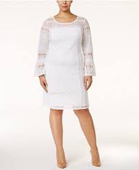 Alfani Plus Size Lace Shift Dress Only At Macy S Reviews Dresses Plus Sizes Macy S Lace Shift Dress Plus Size Dresses Shift Dress