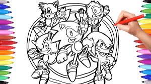 All rights belong to their respective owners. Sonic The Hedgehog Coloring Pages Watch How To Draw Sonic And Friends Cartoon Coloring Pages Youtube